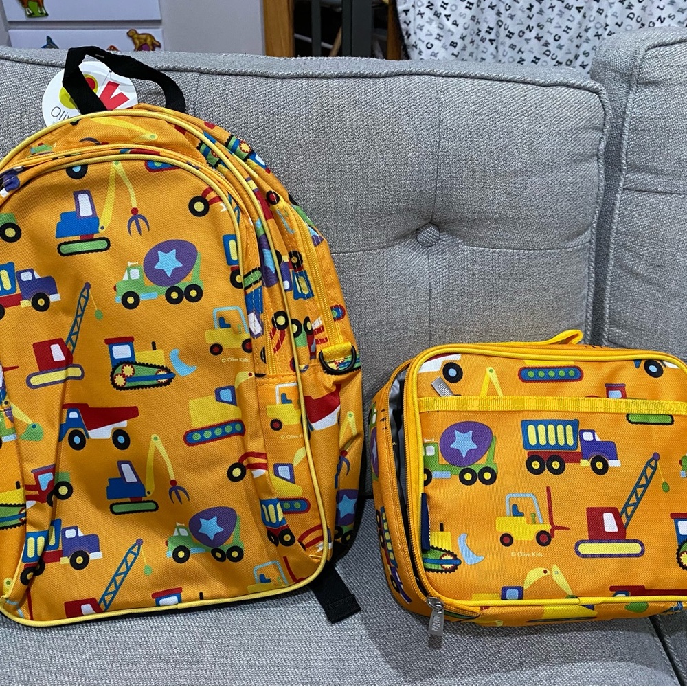 Wildkin Under Construction Backpack and Lunchbox